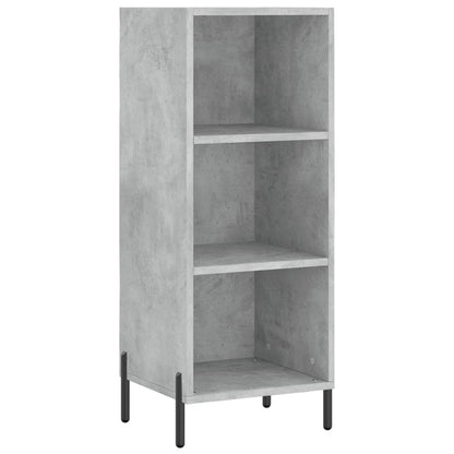 vidaXL Highboard Concrete Grey 34,5x34x180 cm Engineered Wood
