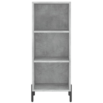 vidaXL Highboard Concrete Grey 34,5x34x180 cm Engineered Wood