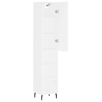vidaXL Highboard White 34.5x34x180 cm Engineered Wood