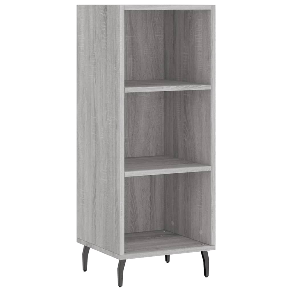 vidaXL Highboard Grey Sonoma 34,5x34x180 cm Engineered Wood