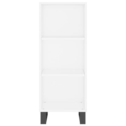 vidaXL Highboard White 34.5x34x180 cm Engineered Wood