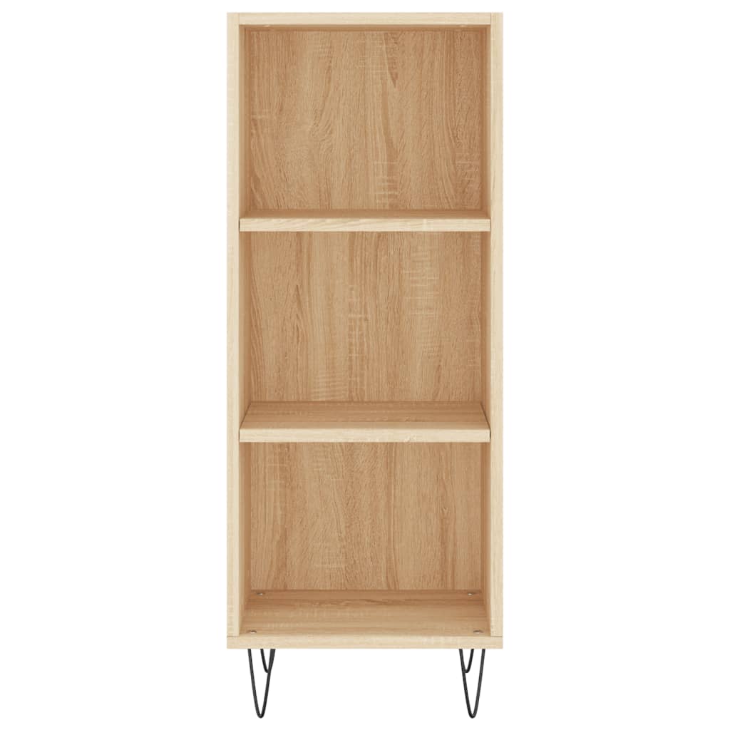 vidaXL Highboard Sonoma Oak 34,5x34x180 cm Engineered Wood