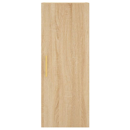 vidaXL Highboard Sonoma Oak 34.5x34x180 cm Engineered Wood