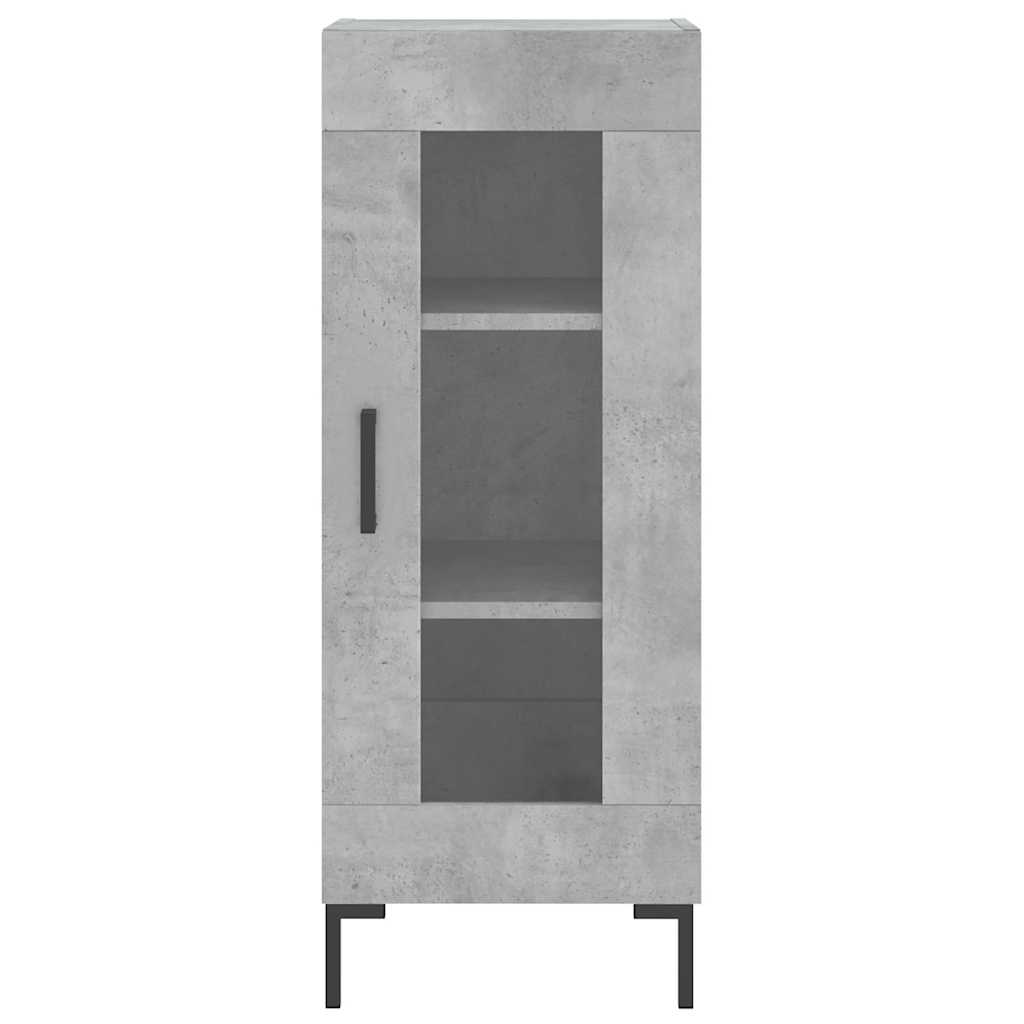 vidaXL Highboard Concrete Grey 34,5x34x180 cm Engineered Wood