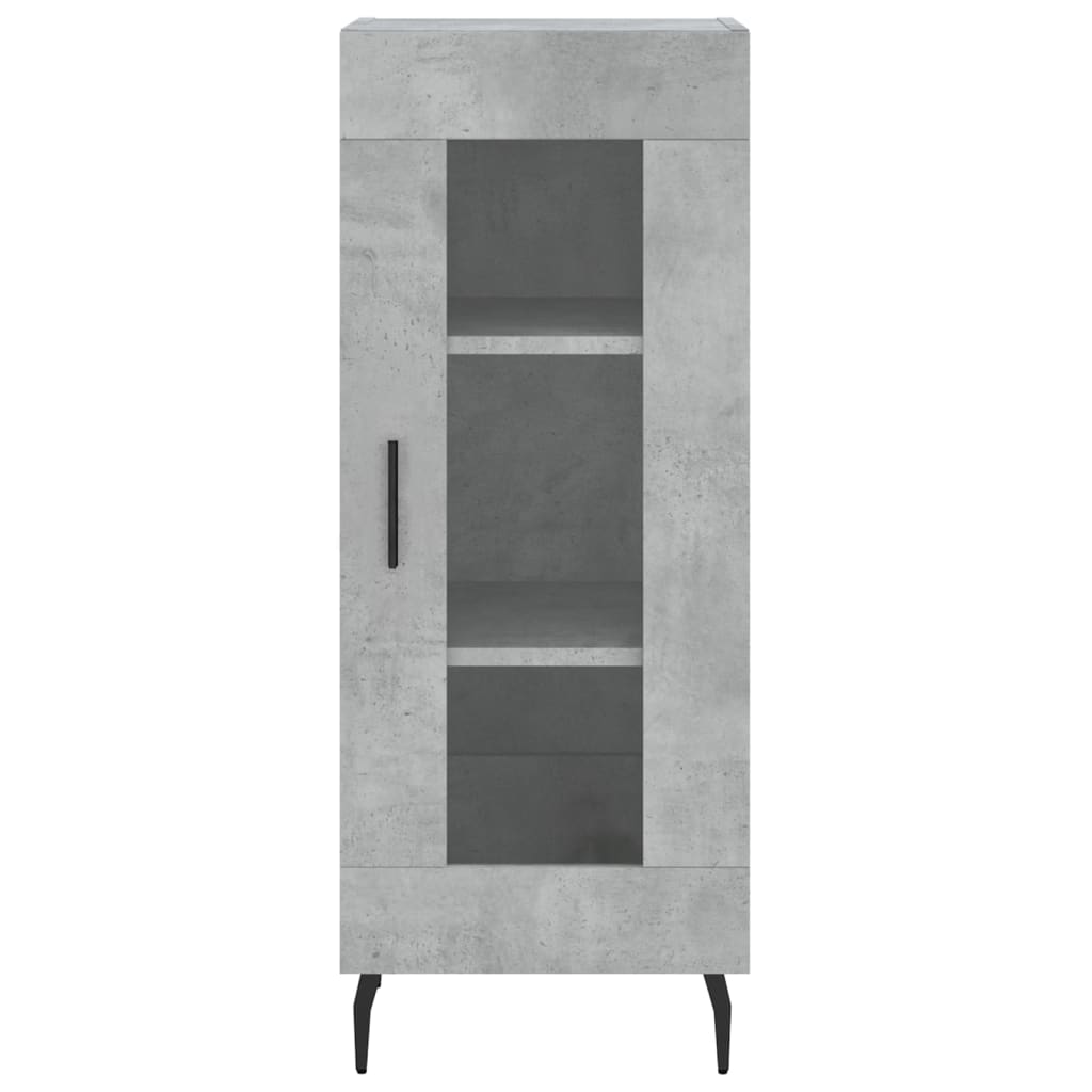 vidaXL Highboard Concrete Grey 34.5x34x180 cm Engineered Wood