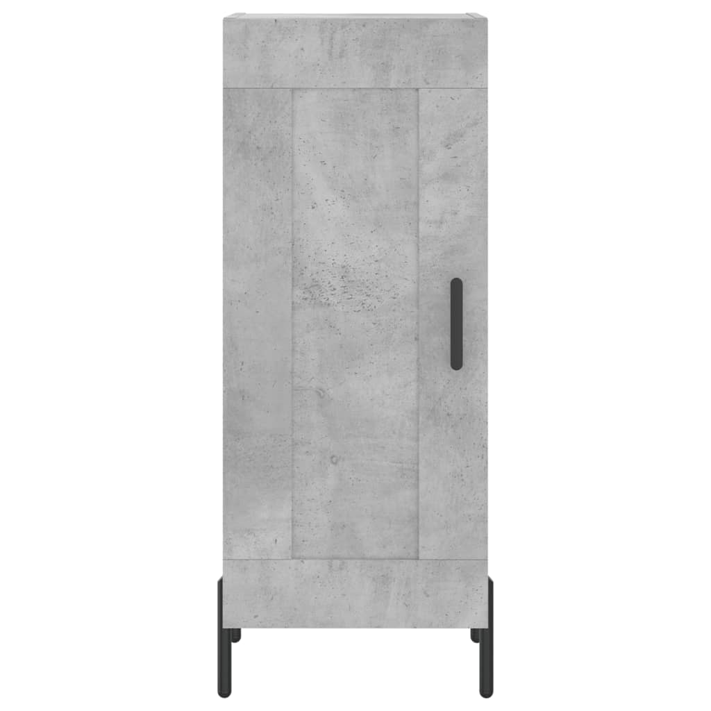 vidaXL Highboard Concrete Grey 34,5x34x180 cm Engineered Wood