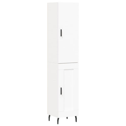 vidaXL Highboard White 34.5x34x180 cm Engineered Wood