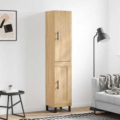 vidaXL Highboard Sonoma Oak 34,5x34x180 cm Engineered Wood