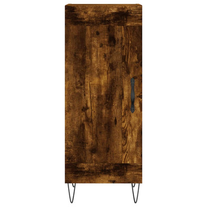 vidaXL Highboard Smoked Oak 34,5x34x180 cm Engineered Wood