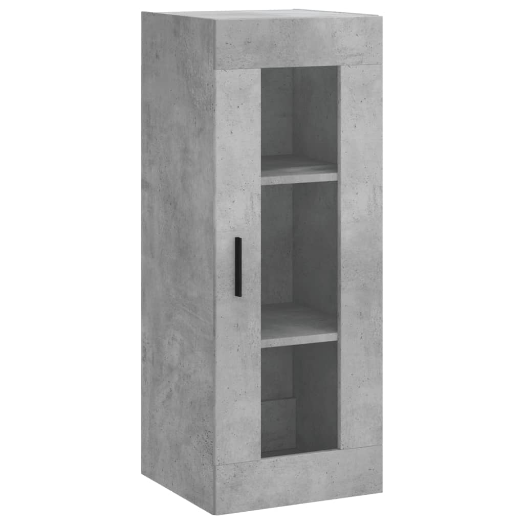 vidaXL Highboard Concrete Grey 34,5x34x180 cm Engineered Wood