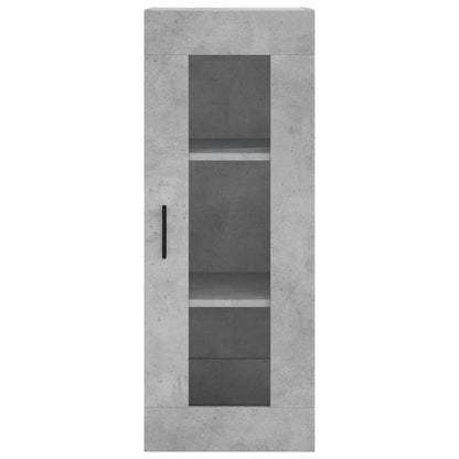 vidaXL Highboard Concrete Grey 34,5x34x180 cm Engineered Wood