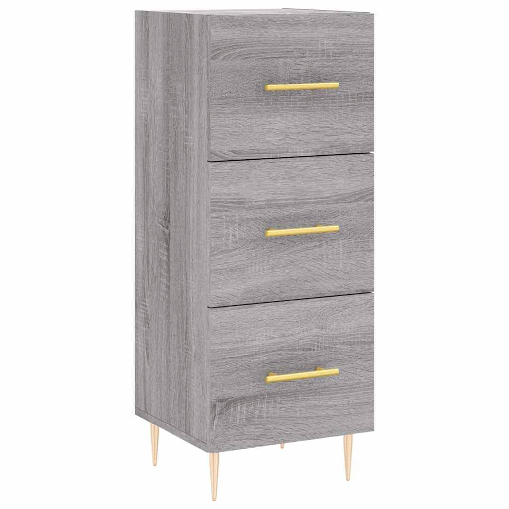 vidaXL Highboard Grey Sonoma 34,5x34x180 cm Engineered Wood