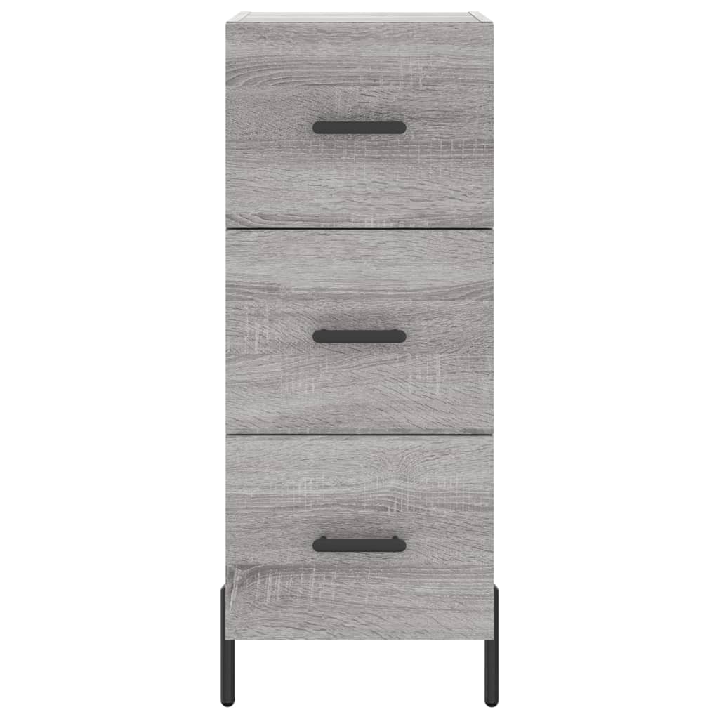 vidaXL Highboard Grey Sonoma 34,5x34x180 cm Engineered Wood