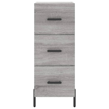 vidaXL Highboard Grey Sonoma 34,5x34x180 cm Engineered Wood