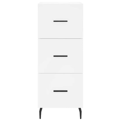 vidaXL Highboard White 34,5x34x180 cm Engineered Wood
