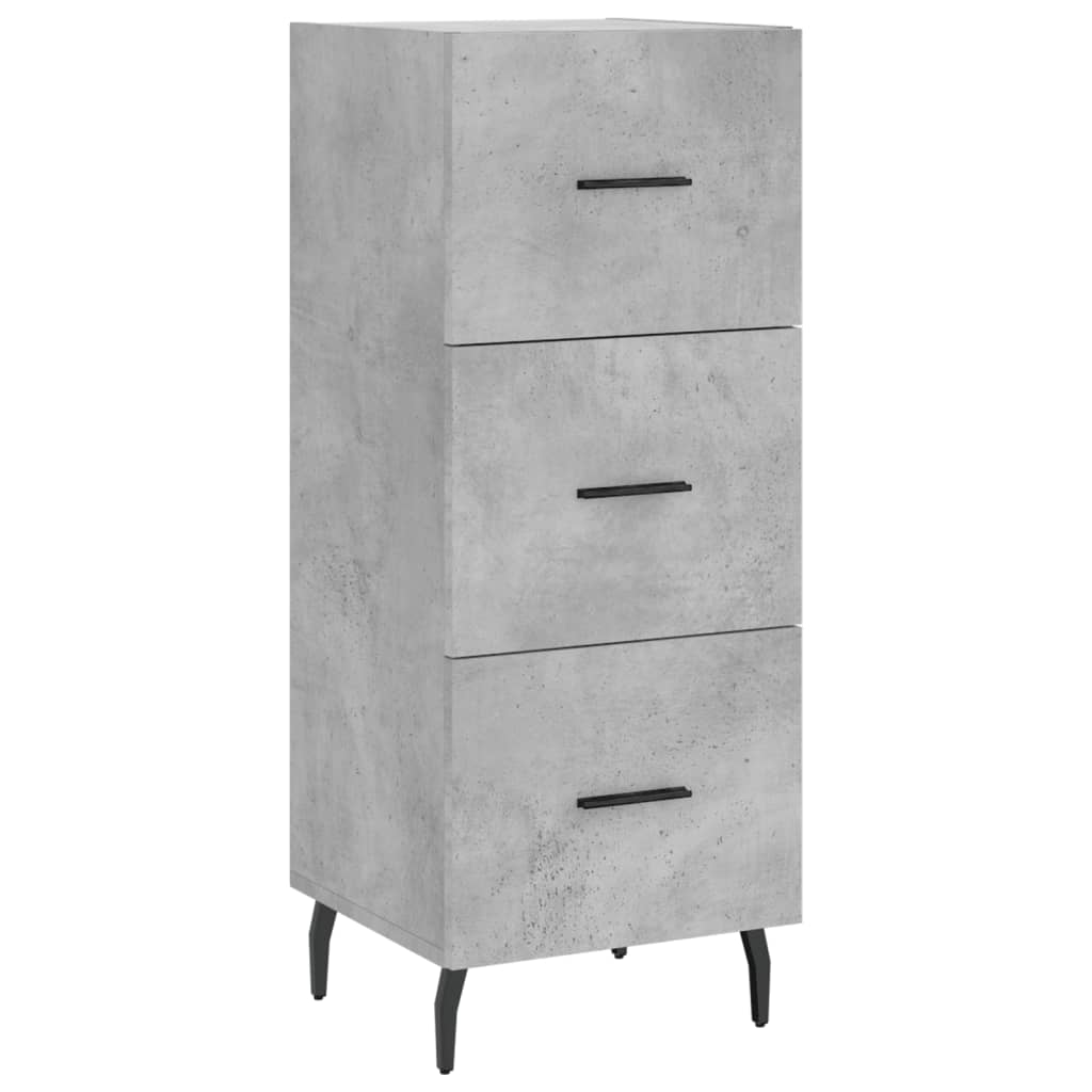 vidaXL Highboard Concrete Grey 34,5x34x180 cm Engineered Wood