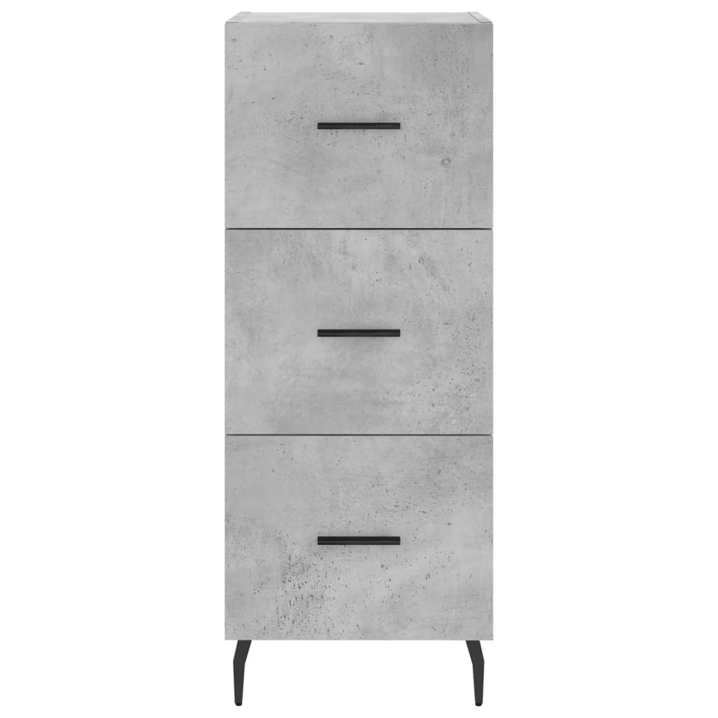 vidaXL Highboard Concrete Grey 34,5x34x180 cm Engineered Wood