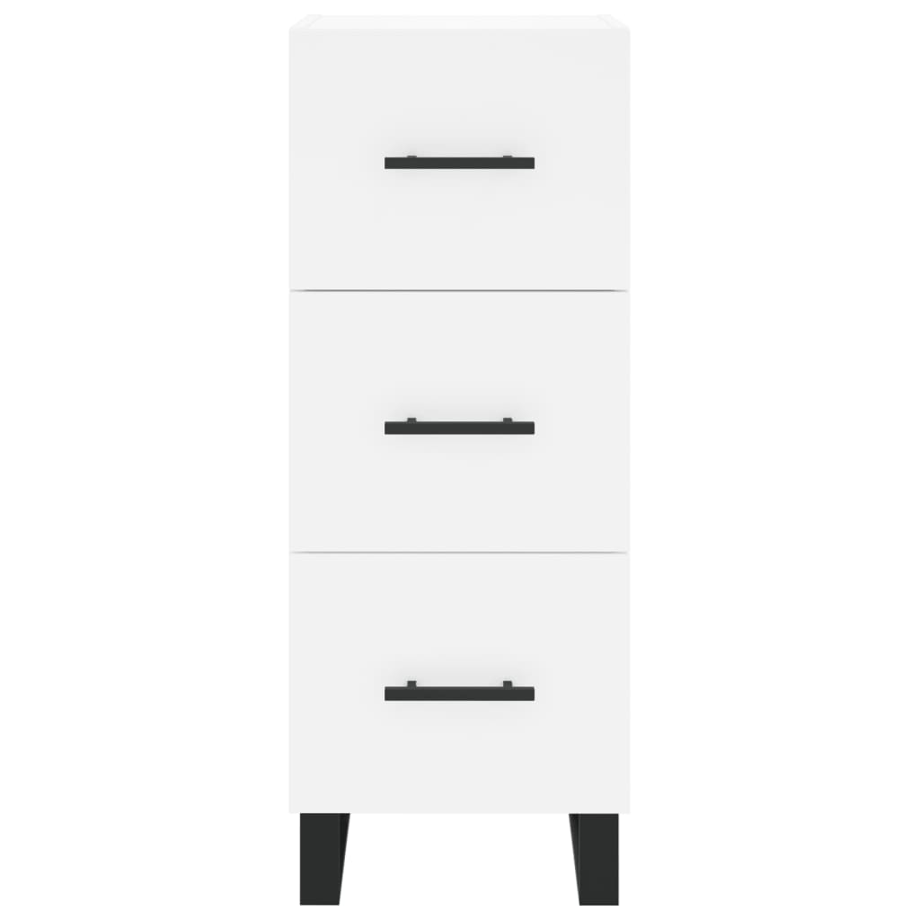 vidaXL Highboard White 34.5x34x180 cm Engineered Wood