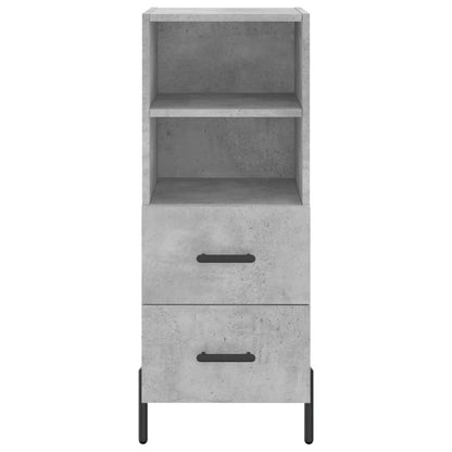 vidaXL Highboard Concrete Grey 34,5x34x180 cm Engineered Wood