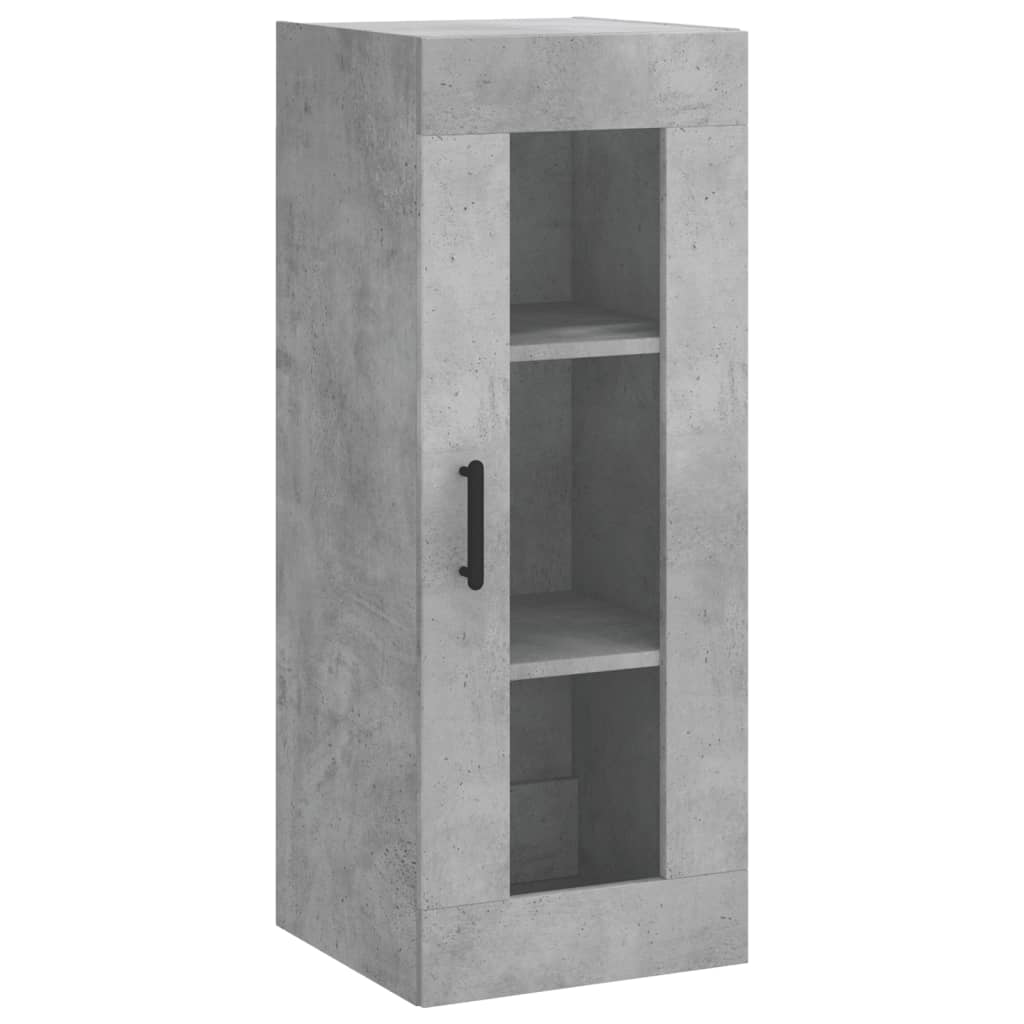 vidaXL Highboard Concrete Grey 34,5x34x180 cm Engineered Wood