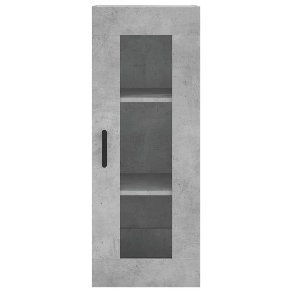 vidaXL Highboard Concrete Grey 34,5x34x180 cm Engineered Wood