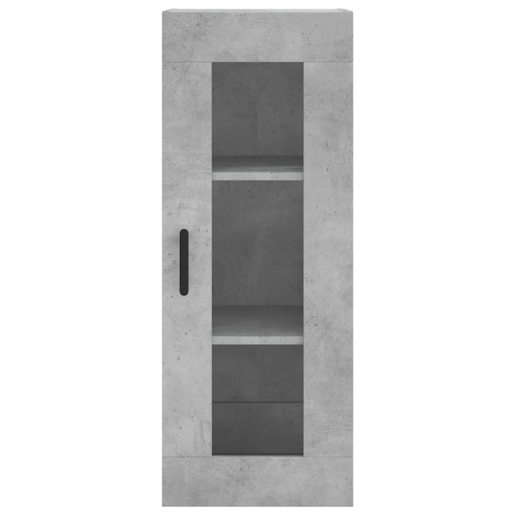 vidaXL Highboard Concrete Grey 34,5x34x180 cm Engineered Wood