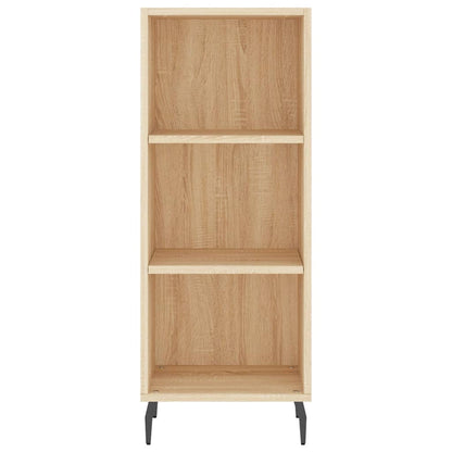 vidaXL Highboard Sonoma Oak 34.5x34x180 cm Engineered Wood