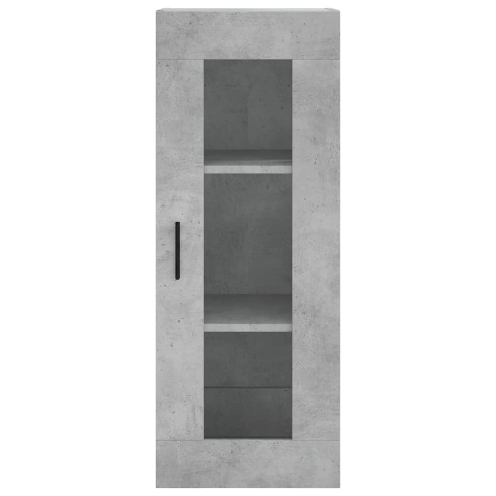vidaXL Highboard Concrete Grey 34,5x34x180 cm Engineered Wood