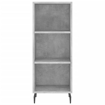 vidaXL Highboard Concrete Grey 34.5x34x180 cm Engineered Wood