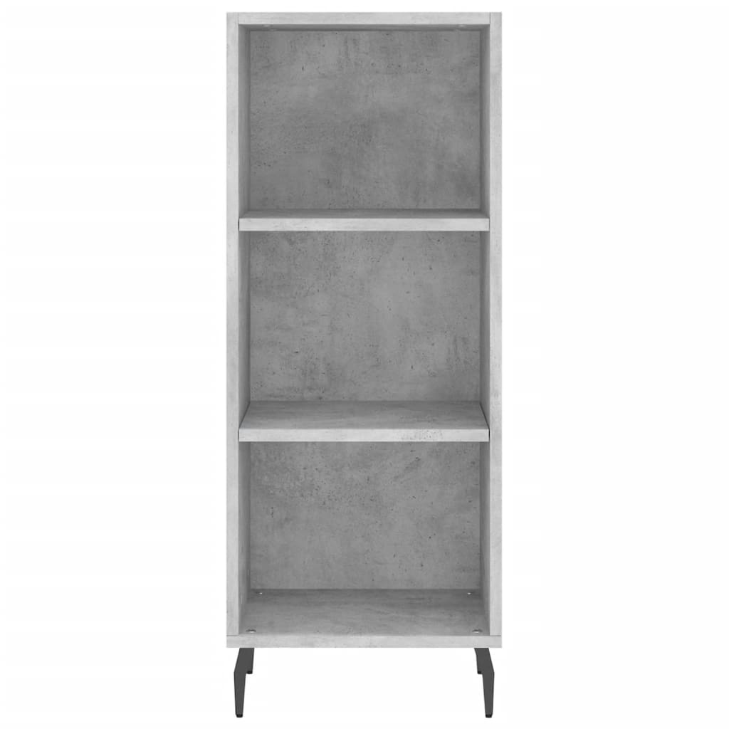 vidaXL Highboard Concrete Grey 34,5x34x180 cm Engineered Wood