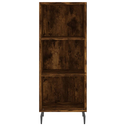 vidaXL Highboard Smoked Oak 34,5x34x180 cm Engineered Wood