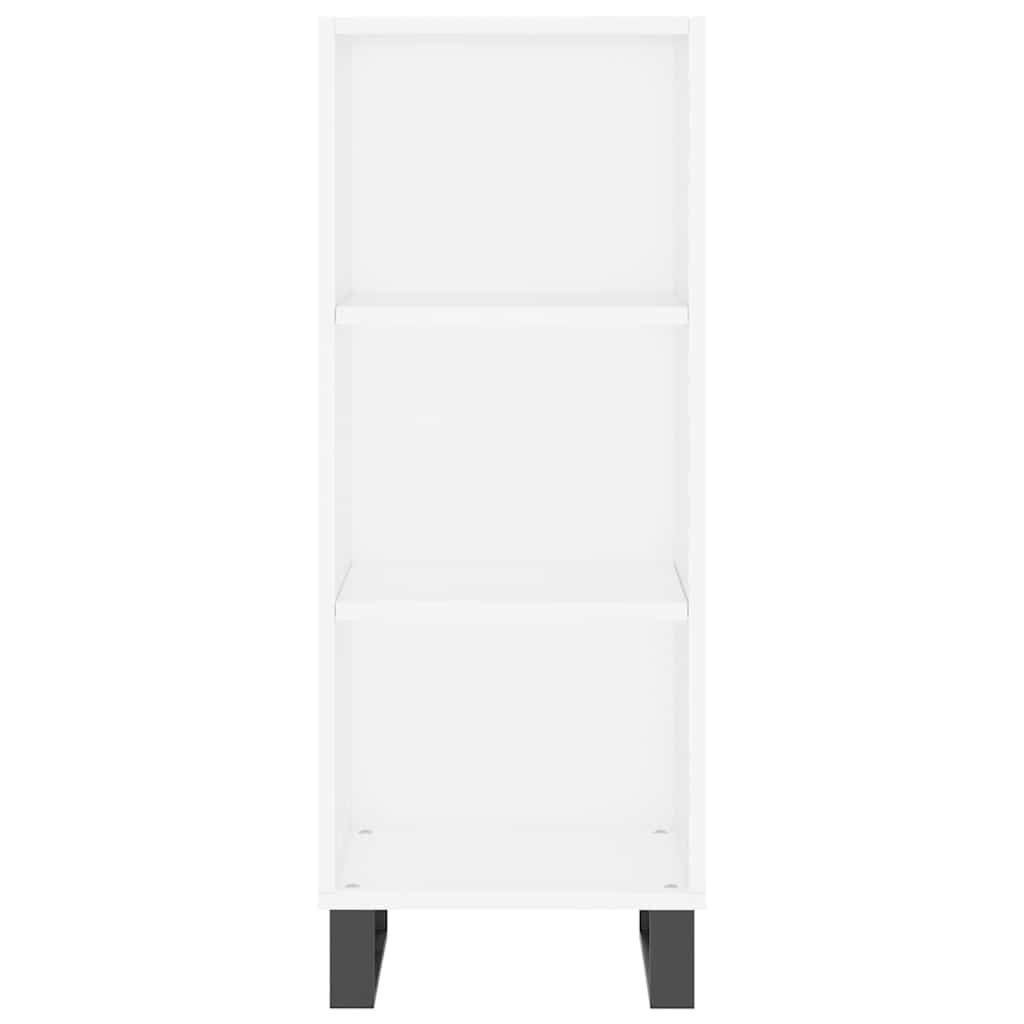 vidaXL Highboard White 34.5x34x180 cm Engineered Wood