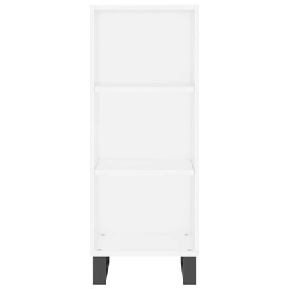 vidaXL Highboard White 34.5x34x180 cm Engineered Wood