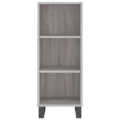 vidaXL Highboard Grey Sonoma 34.5x34x180 cm Engineered Wood