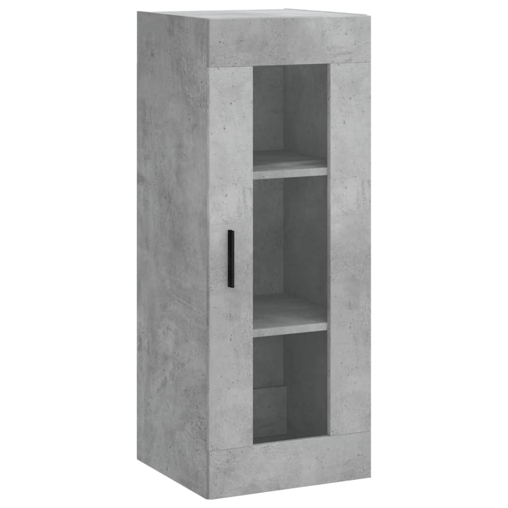 vidaXL Highboard Concrete Grey 34,5x34x180 cm Engineered Wood