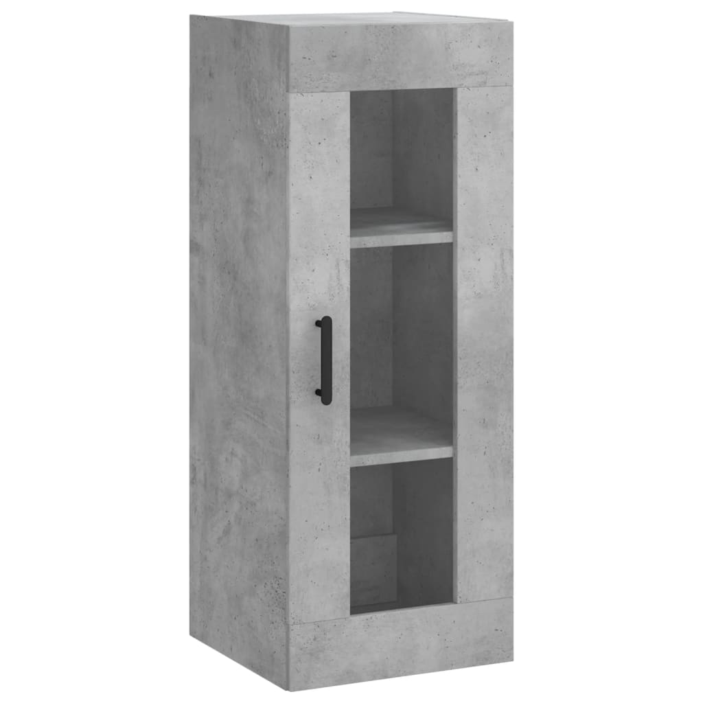vidaXL Highboard Concrete Grey 34,5x34x180 cm Engineered Wood