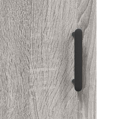 vidaXL Highboard Grey Sonoma 34,5x34x180 cm Engineered Wood