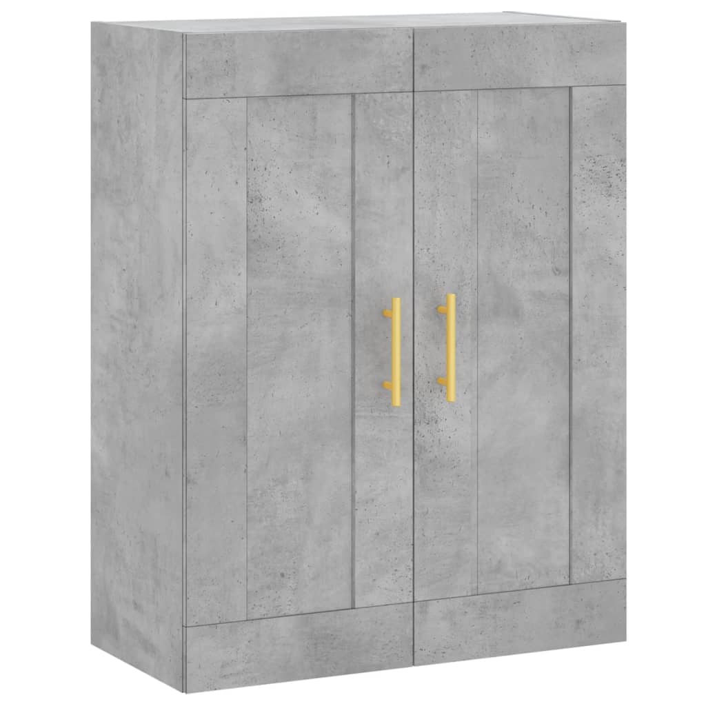 vidaXL Highboard Concrete Grey 69.5x34x180 cm Engineered Wood