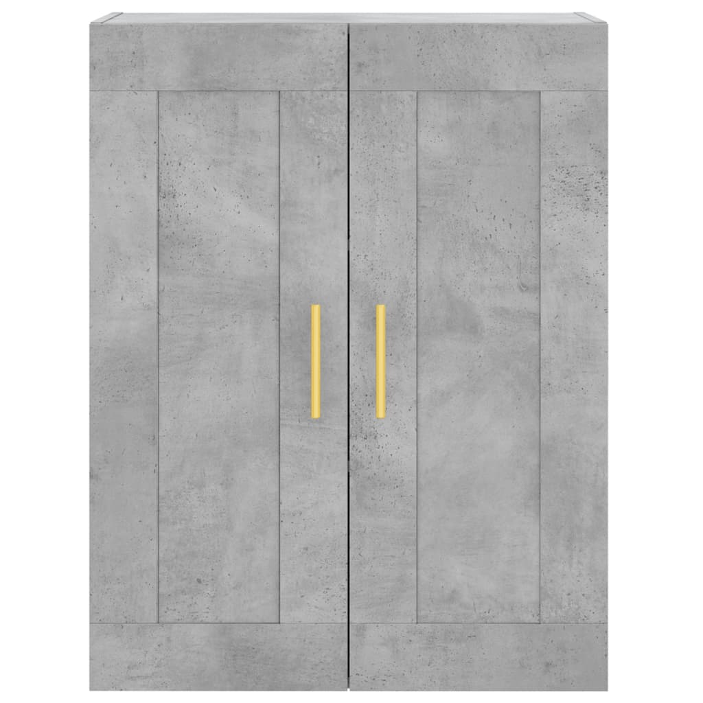 vidaXL Highboard Concrete Grey 69.5x34x180 cm Engineered Wood