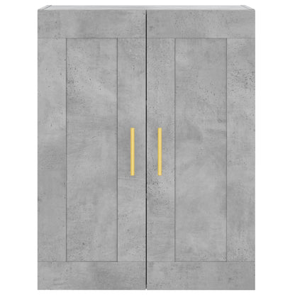 vidaXL Highboard Concrete Grey 69.5x34x180 cm Engineered Wood