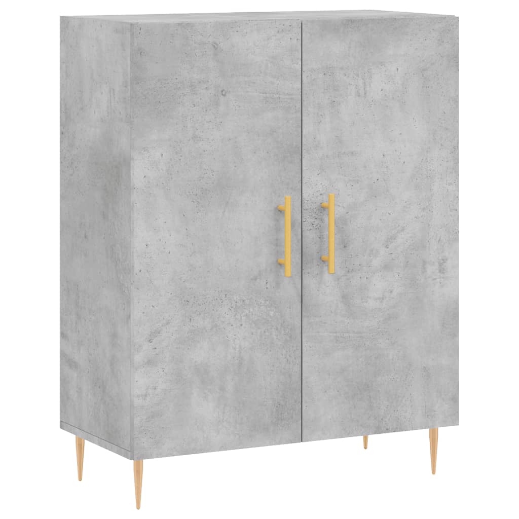 vidaXL Highboard Concrete Grey 69,5x34x180 cm Engineered Wood