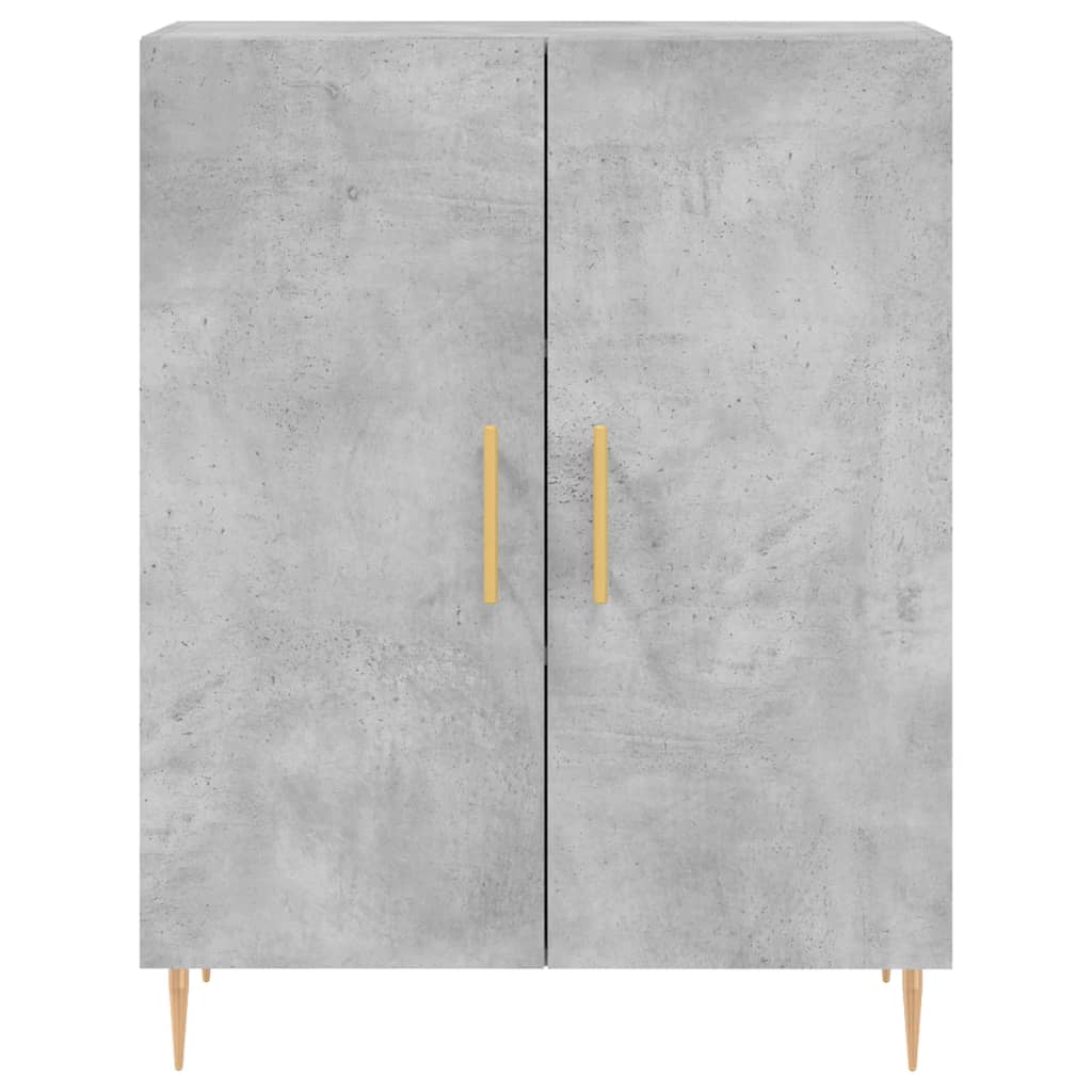 vidaXL Highboard Concrete Grey 69,5x34x180 cm Engineered Wood