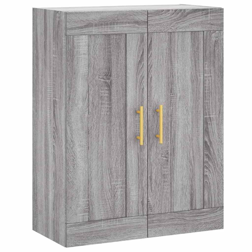 vidaXL Highboard Grey Sonoma 69,5x34x180 cm Engineered Wood