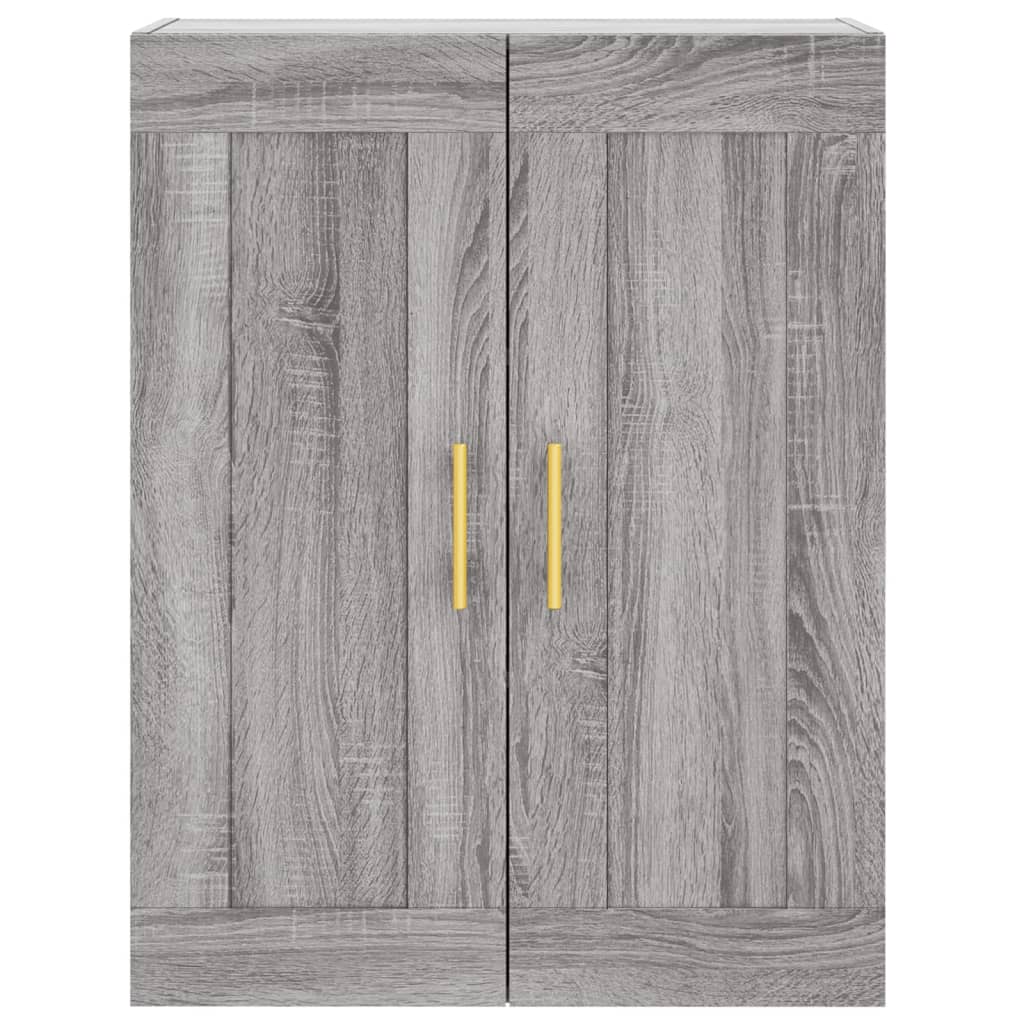 vidaXL Highboard Grey Sonoma 69,5x34x180 cm Engineered Wood