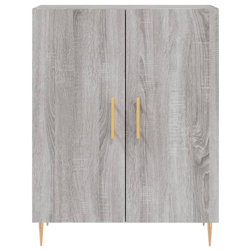 vidaXL Highboard Grey Sonoma 69,5x34x180 cm Engineered Wood