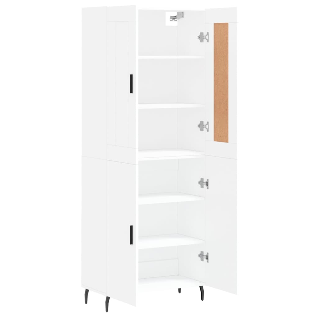 vidaXL Highboard White 69.5x34x180 cm Engineered Wood
