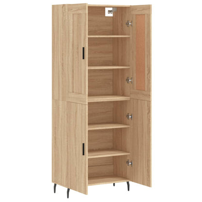 vidaXL Highboard Sonoma Oak 69,5x34x180 cm Engineered Wood