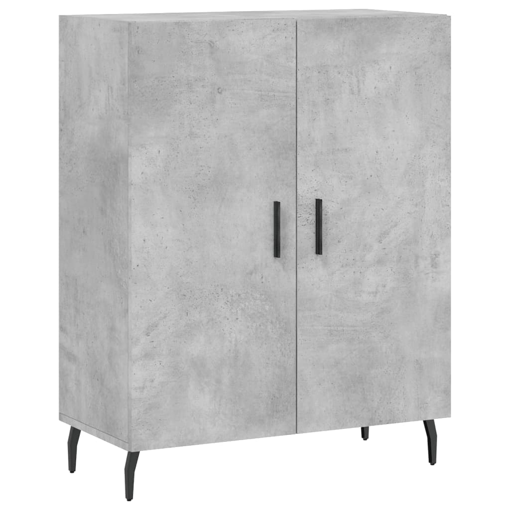 vidaXL Highboard Concrete Grey 69,5x34x180 cm Engineered Wood