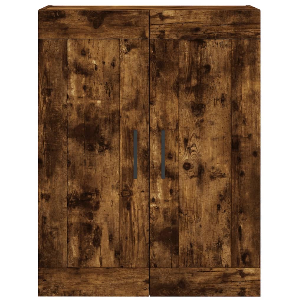 vidaXL Highboard Smoked Oak 69.5x34x180 cm Engineered Wood