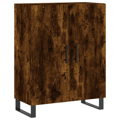 vidaXL Highboard Smoked Oak 69.5x34x180 cm Engineered Wood